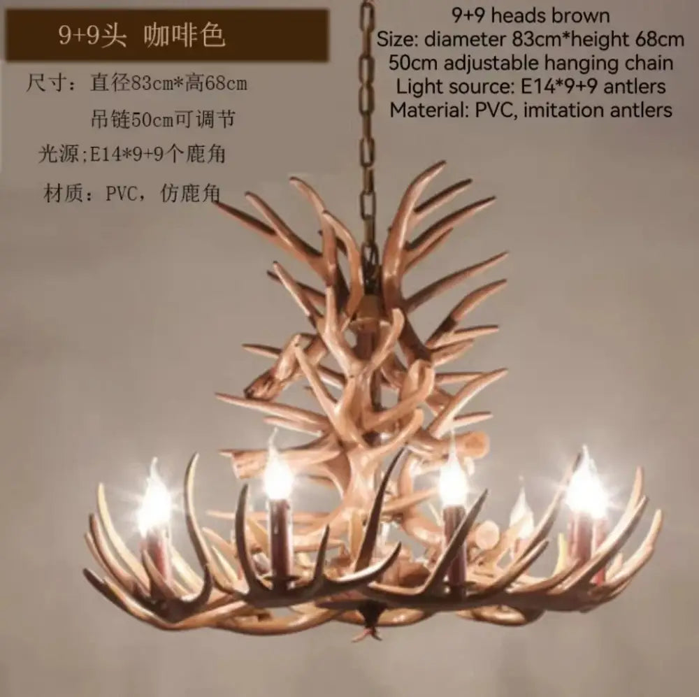 Bronze Antler Chandelier