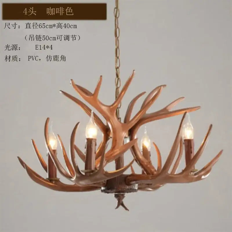 Bronze Antler Chandelier