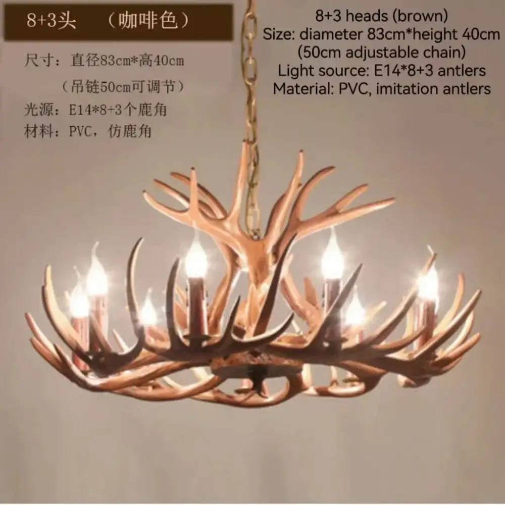 Bronze Antler Chandelier