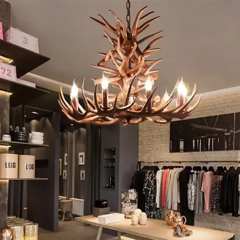 Bronze Antler Chandelier