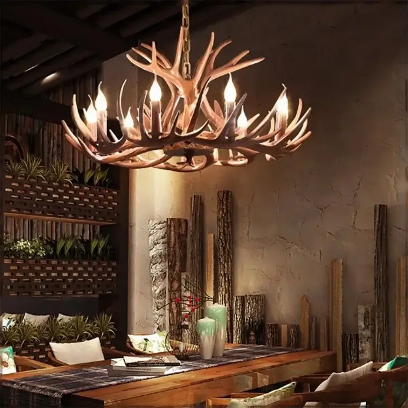 Bronze Antler Chandelier