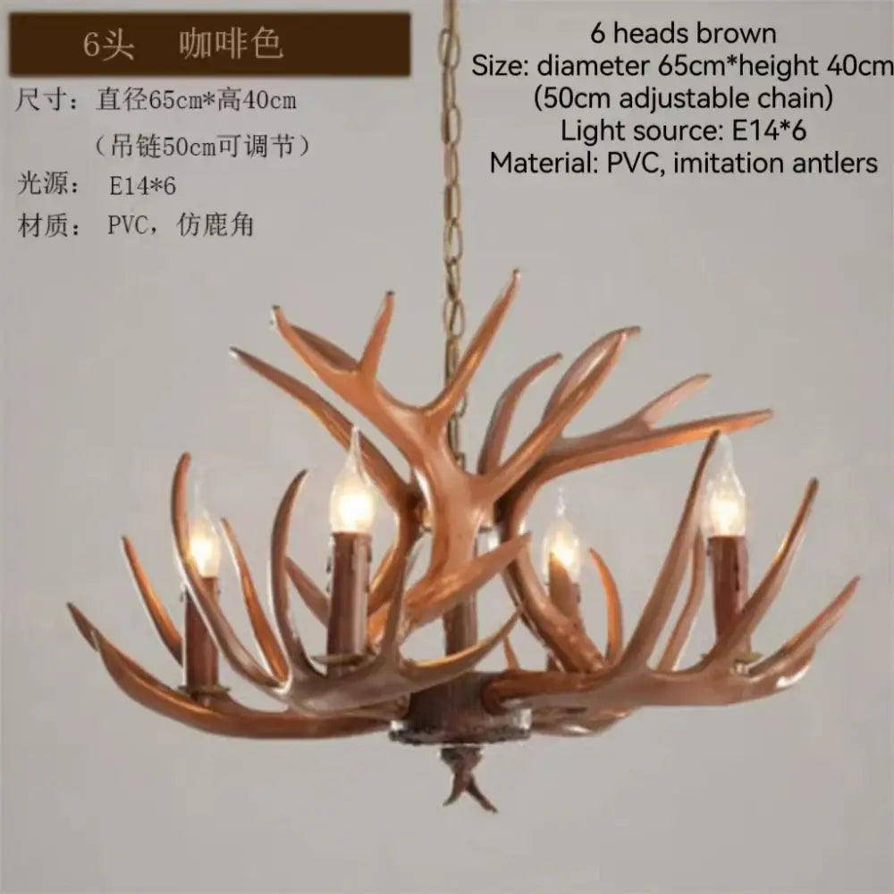 Bronze Antler Chandelier