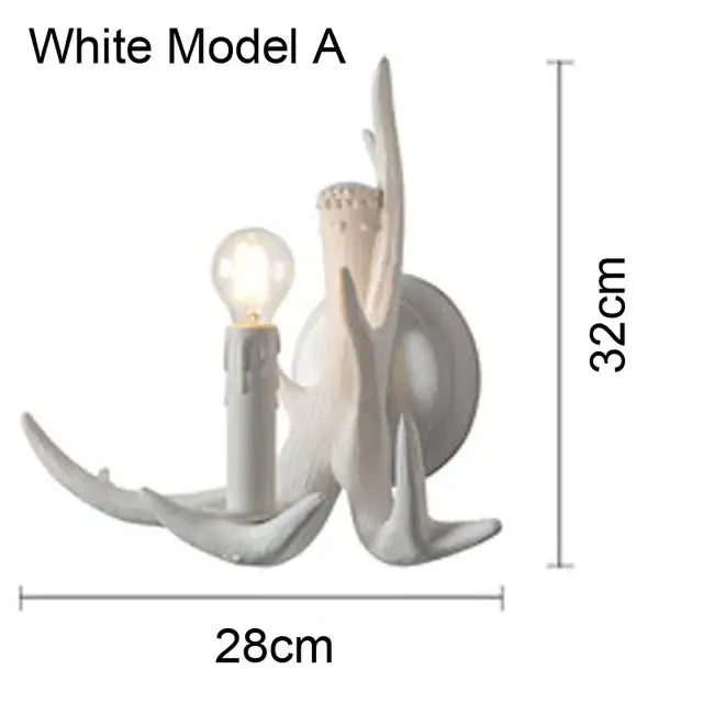 Brown Antler Chandelier Light