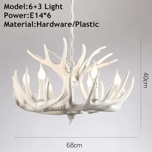 Brown Antler Pendant Chandelier
