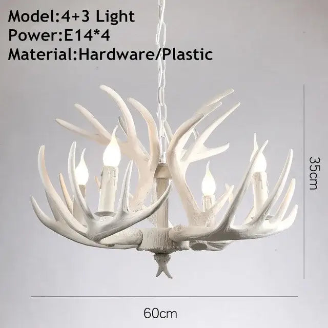 Brown Antler Chandelier 9x9 Arms
