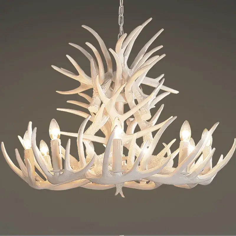 Golden Antler Pendant Light