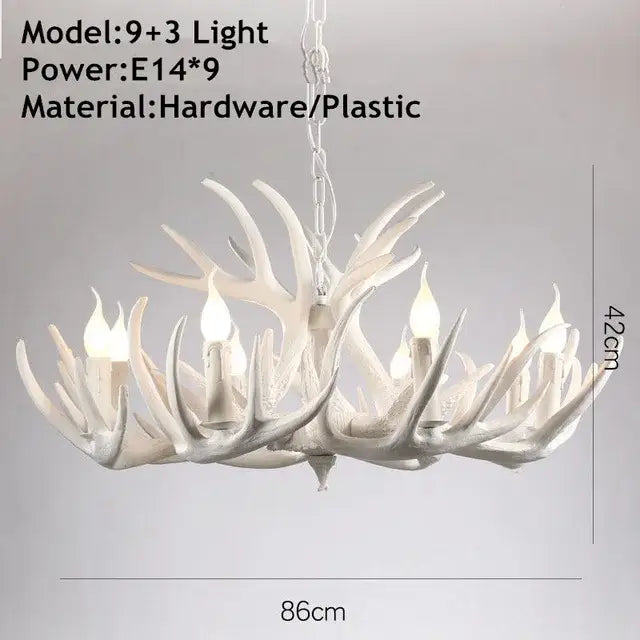 Golden Antler Pendant Light