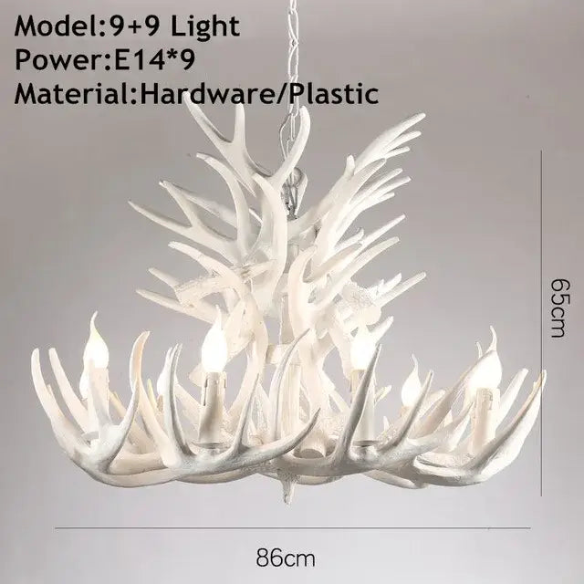 Golden Antler Pendant Light