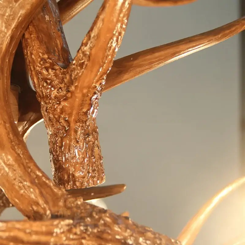 Golden Antler Pendant Light