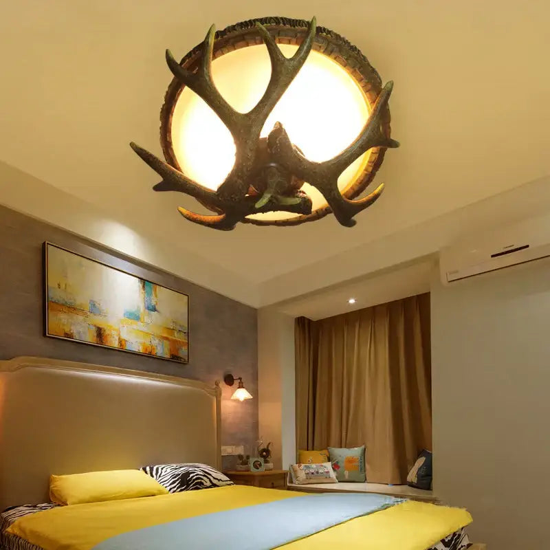Antler Resin Ceiling Light