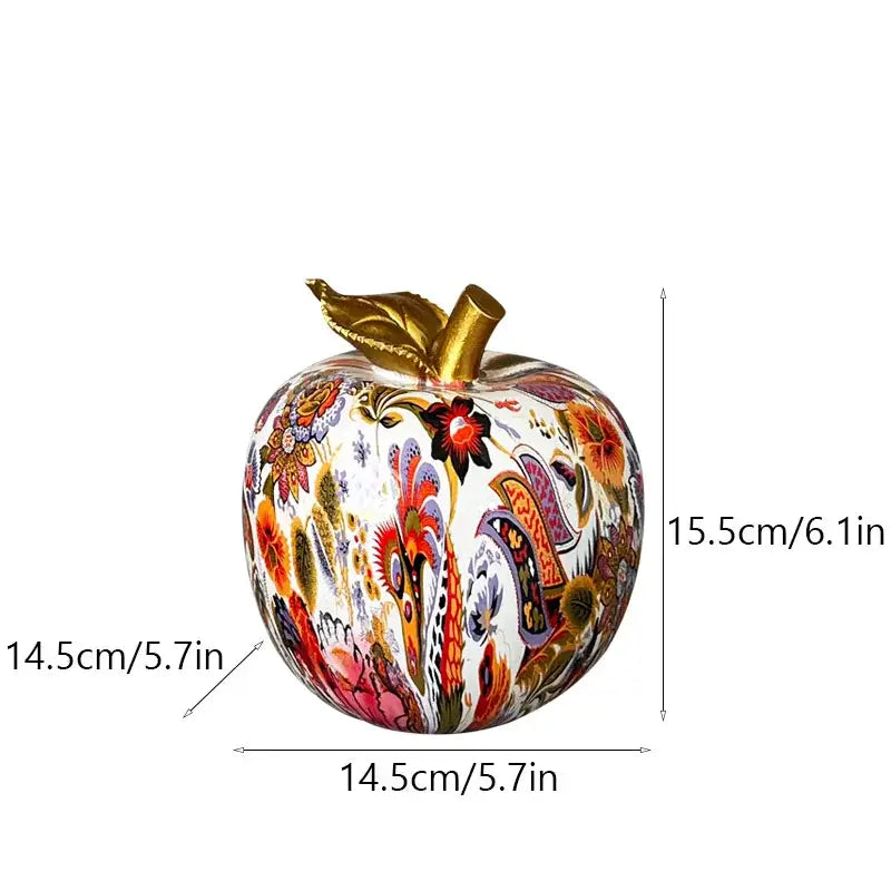 Glossy Resin Apple Figure