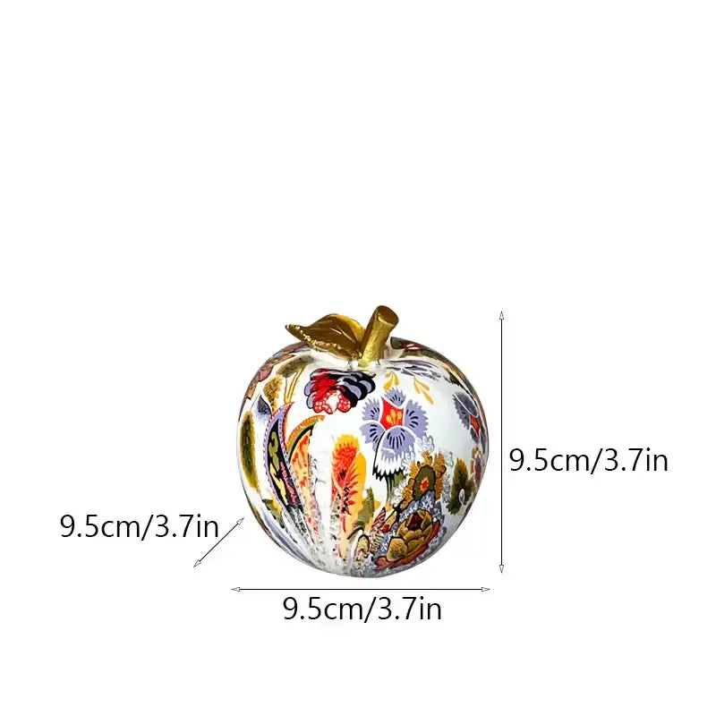 Glossy Resin Apple Figure