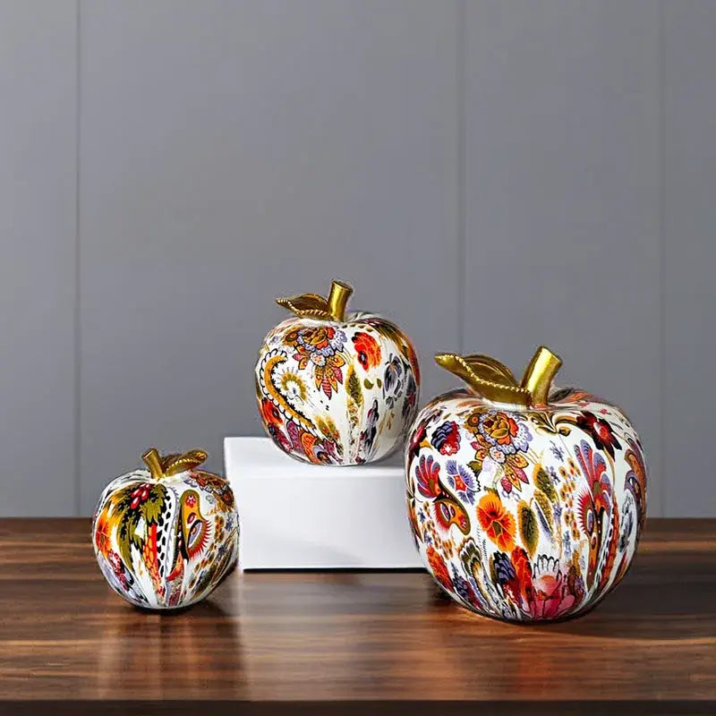 Glossy Resin Apple Figure