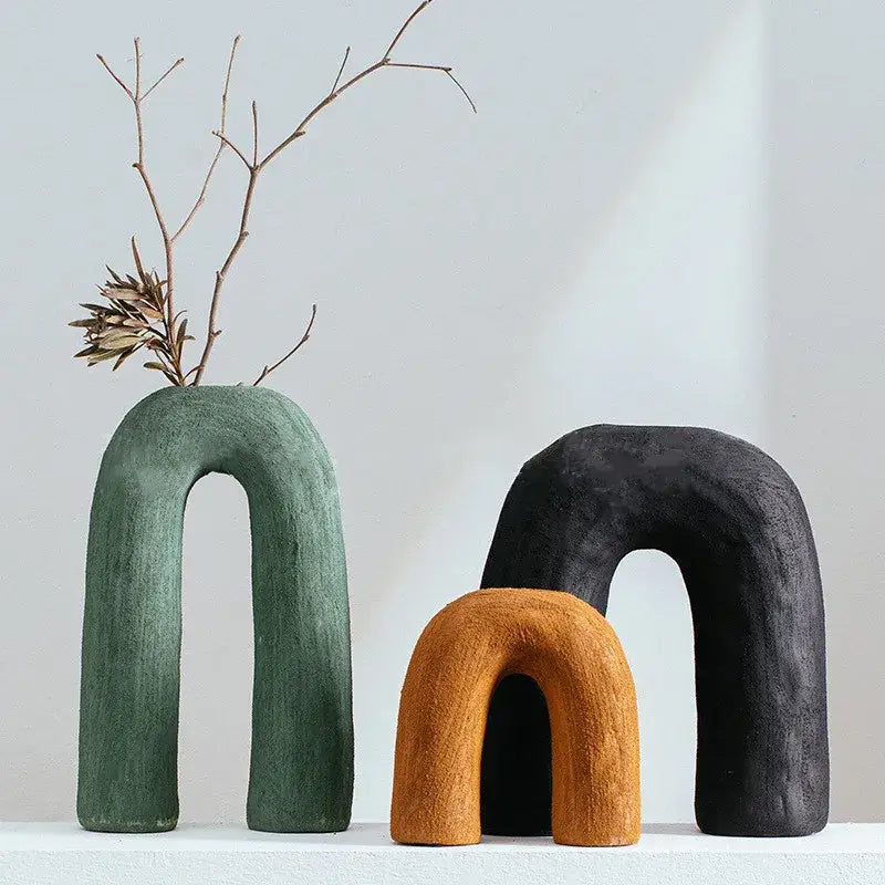 Arc Ceramic Vase Set