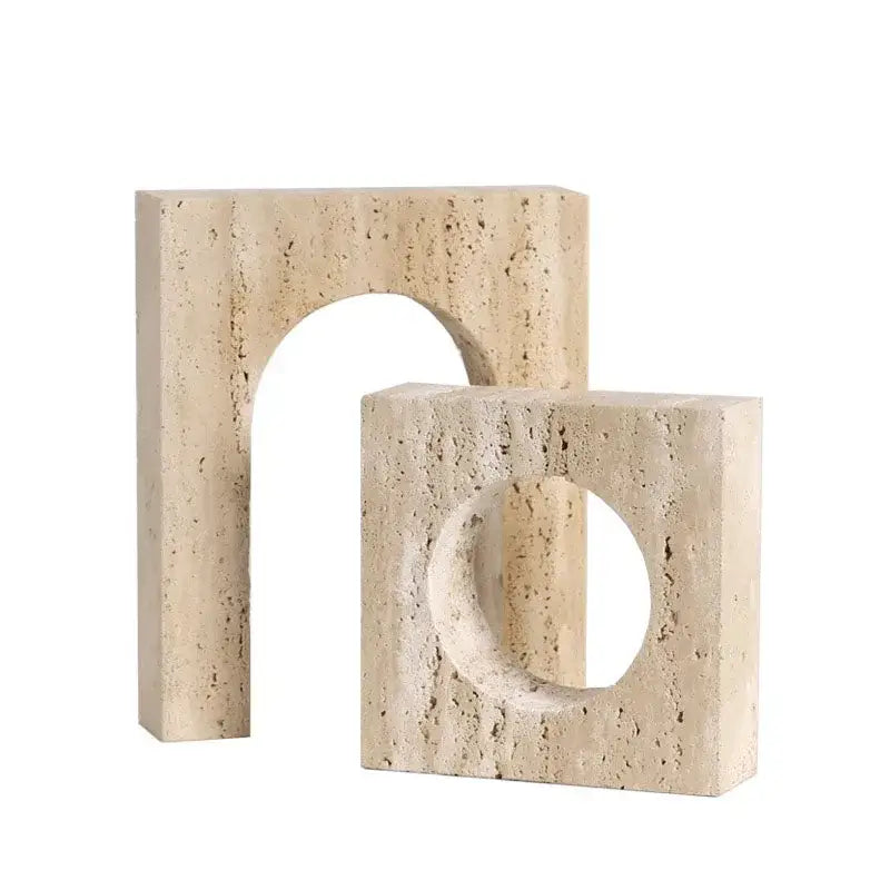 Beige Stone Arch Ornament
