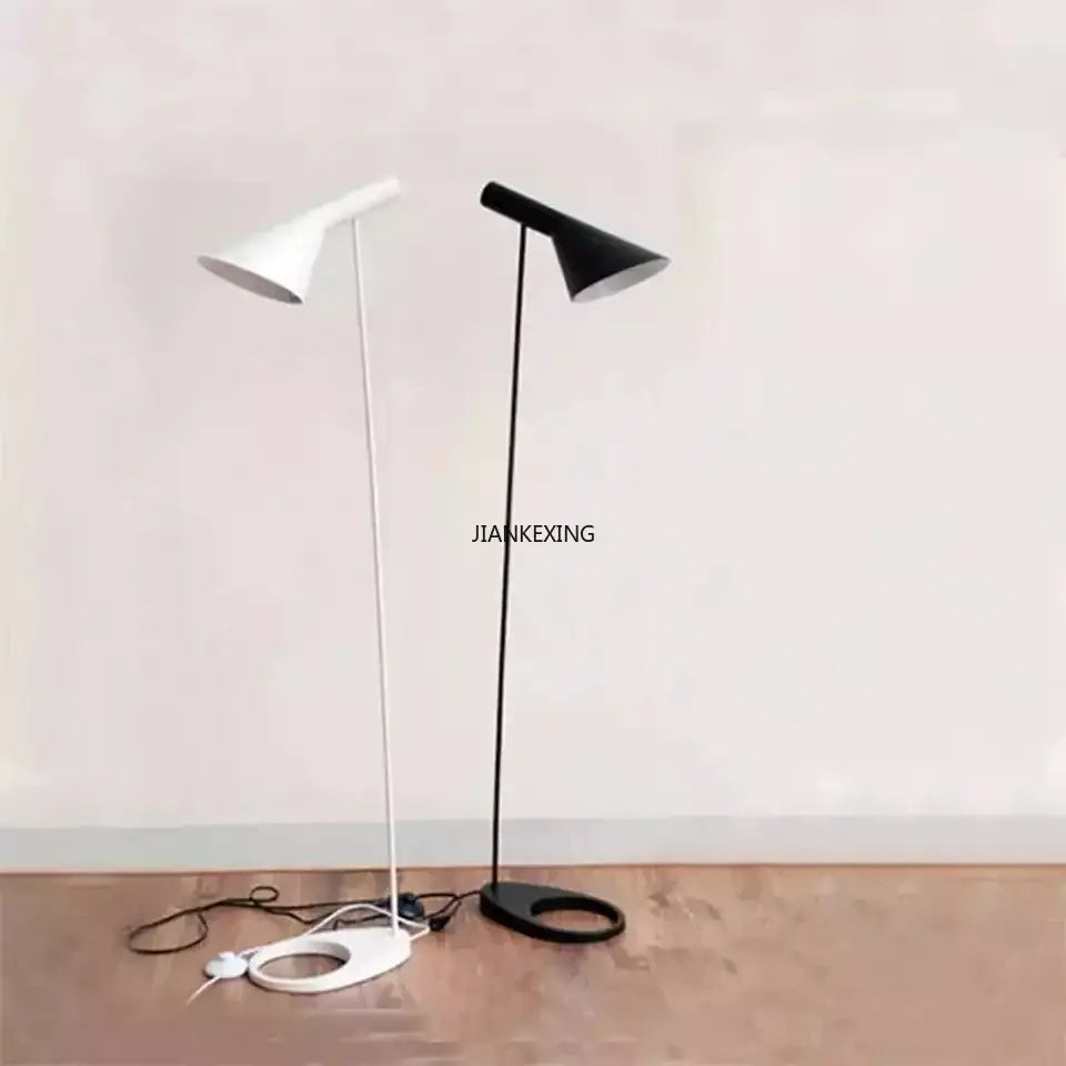 Black Conical Floor Lamp