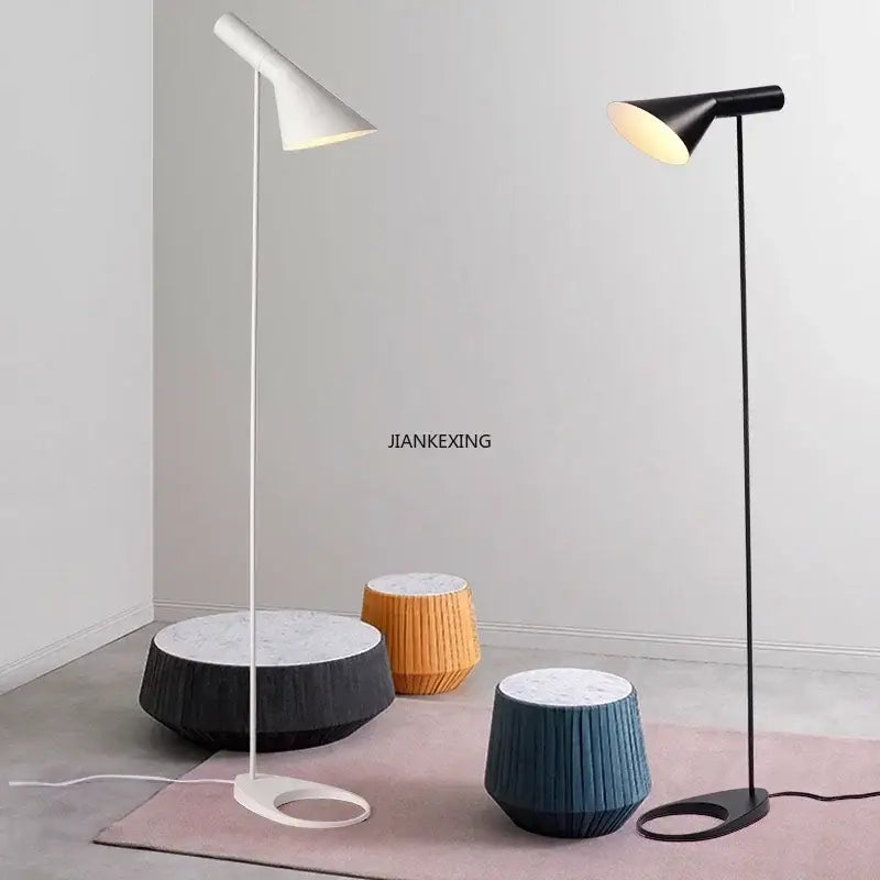 Black Conical Floor Lamp