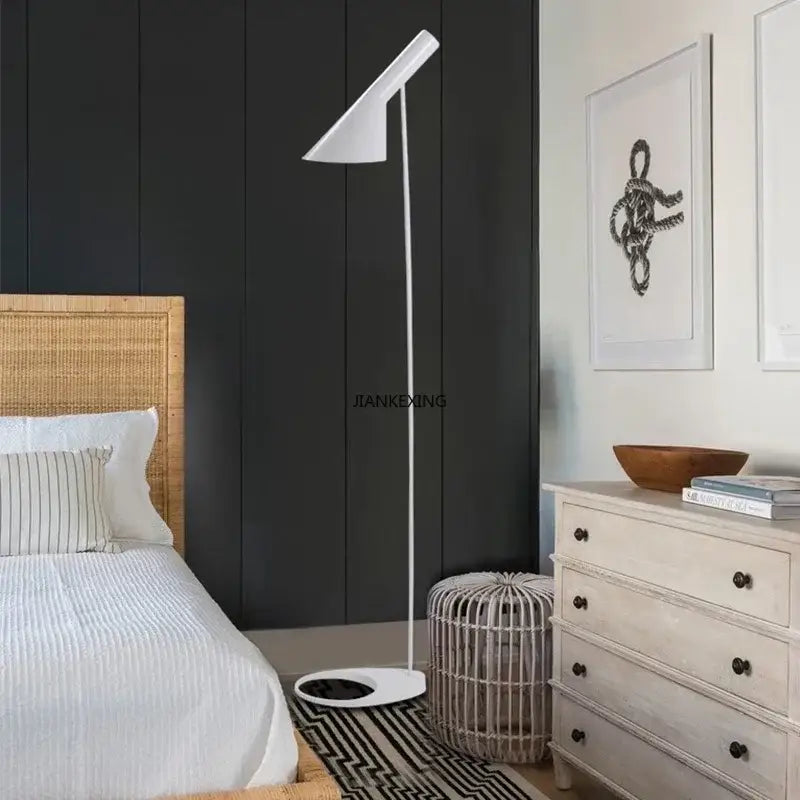 Black Conical Floor Lamp