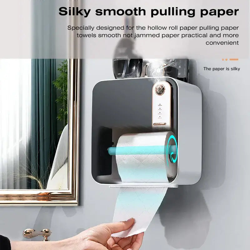 Gray Tissue Box Holder
