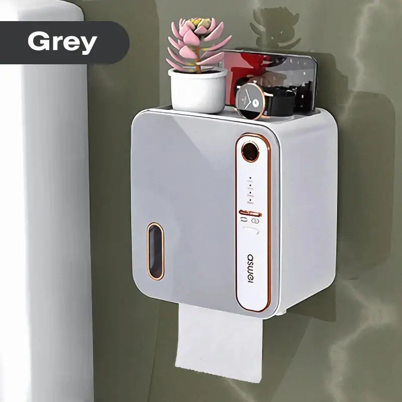 Gray Tissue Box Holder
