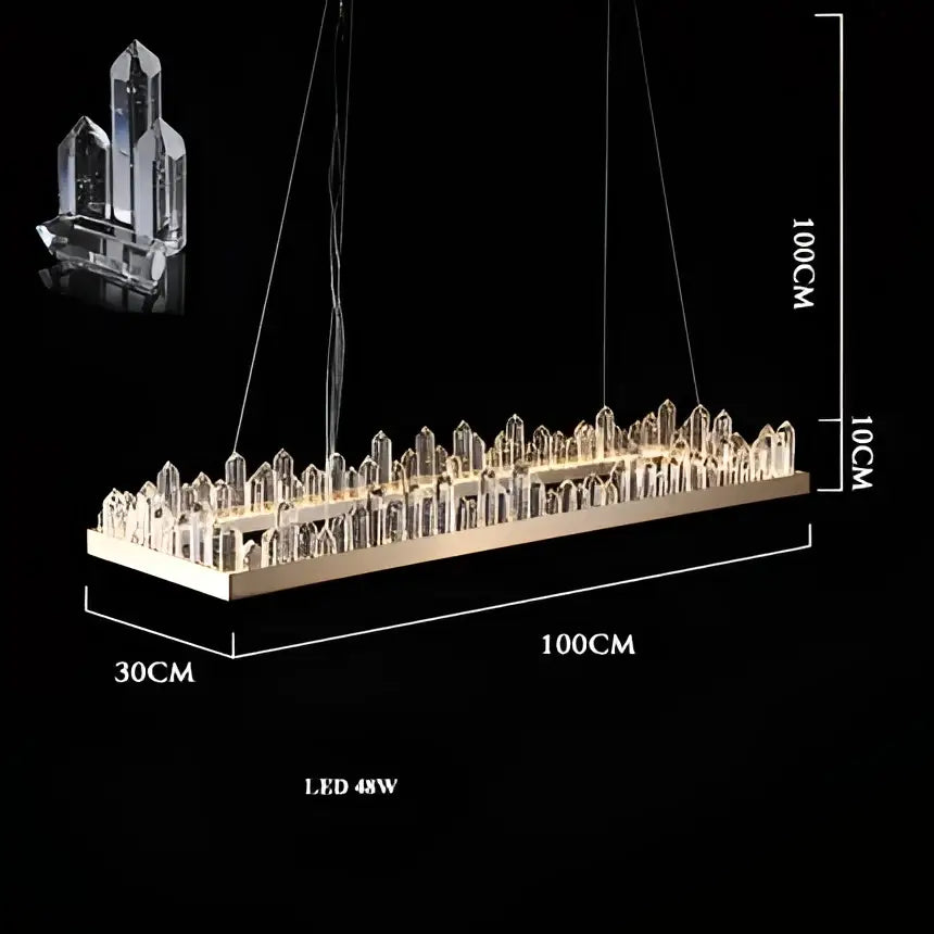 Black Arrow Crystal Chandelier