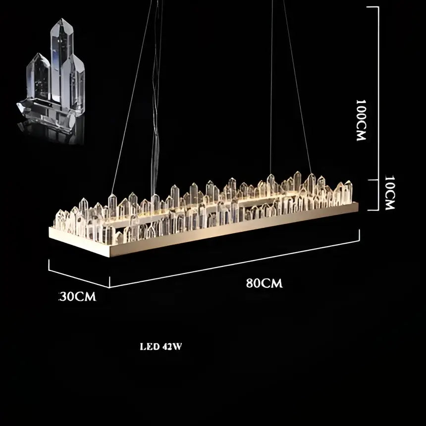 Black Arrow Crystal Chandelier