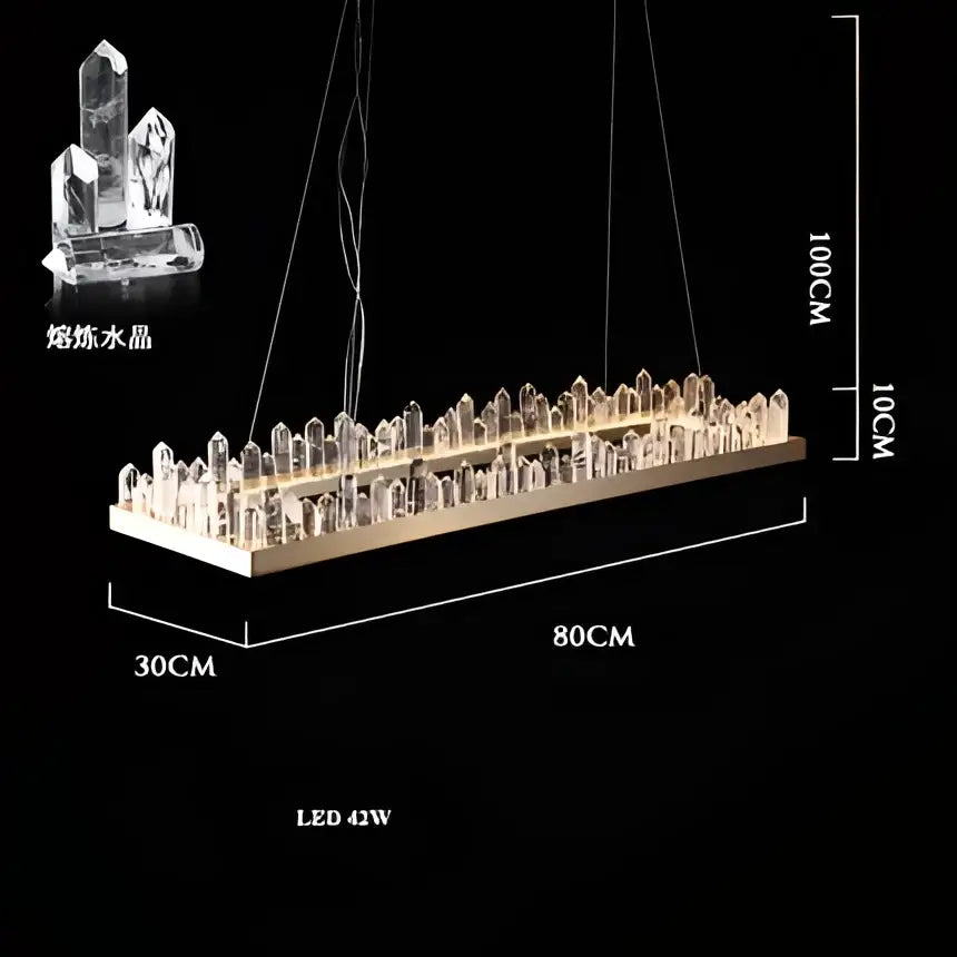 Black Arrow Crystal Chandelier