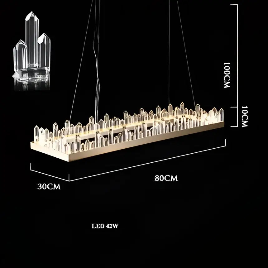 Black Arrow Crystal Chandelier