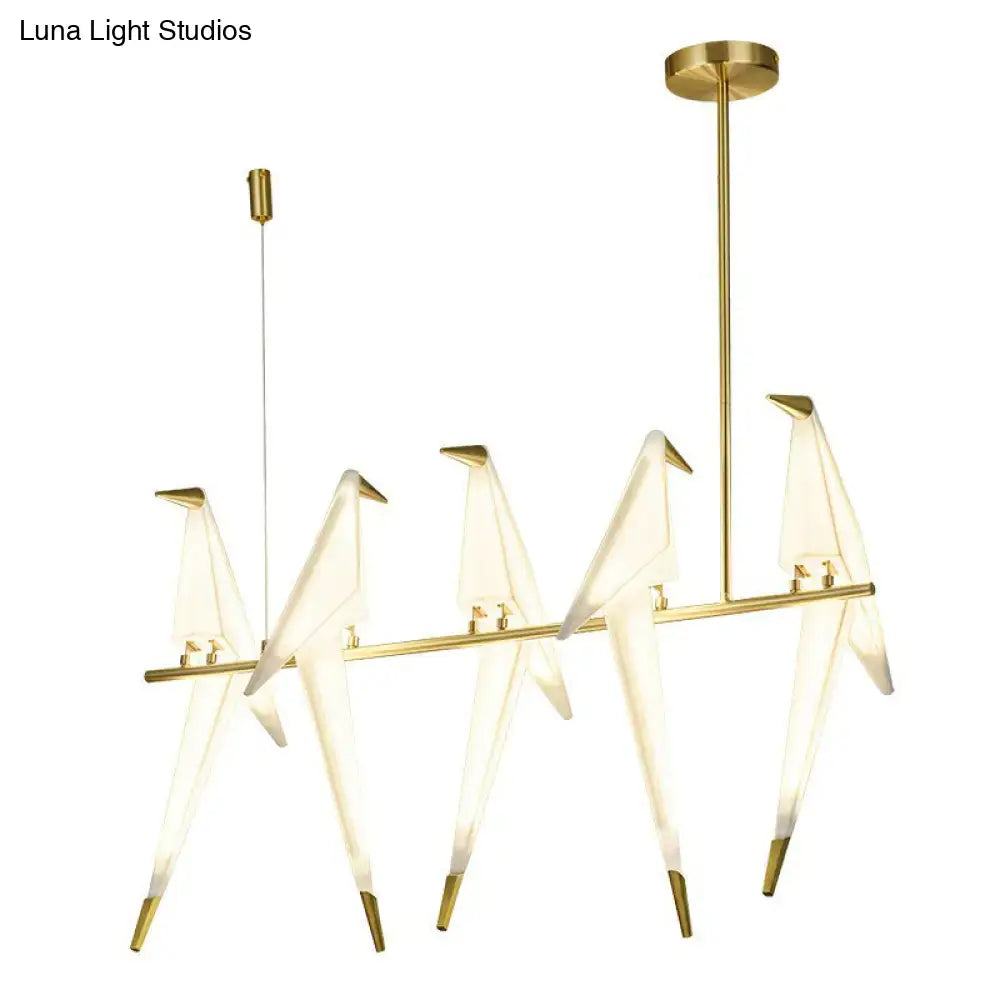 Gold Acrylic Island Light