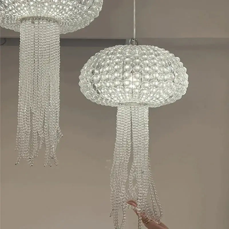 Silver Jellyfish Dining Chandelier
