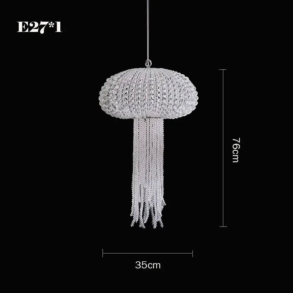 Silver Jellyfish Dining Chandelier