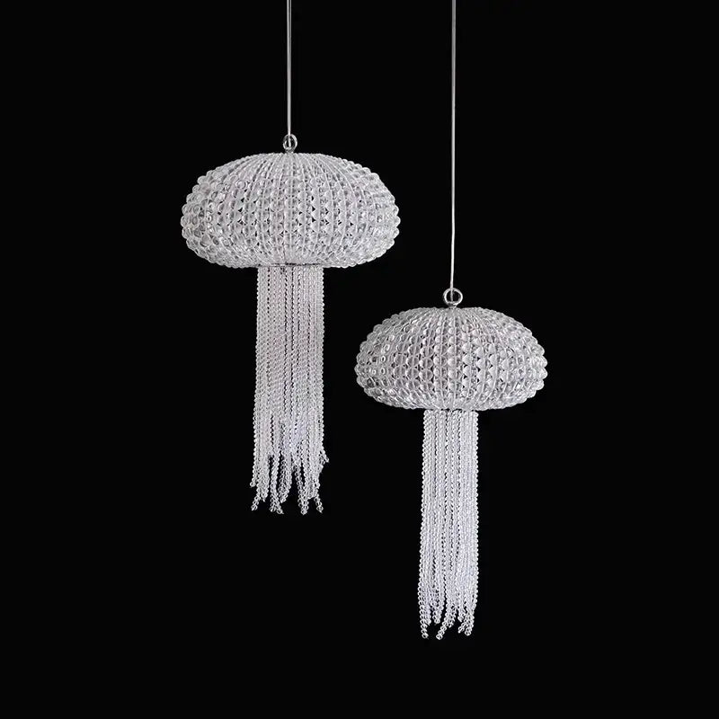 Silver Jellyfish Dining Chandelier