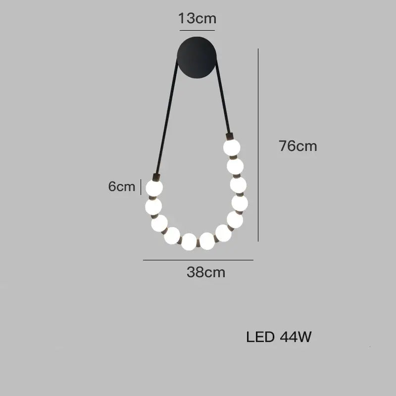 Black Gold Dimmable LED Bedside Sconce