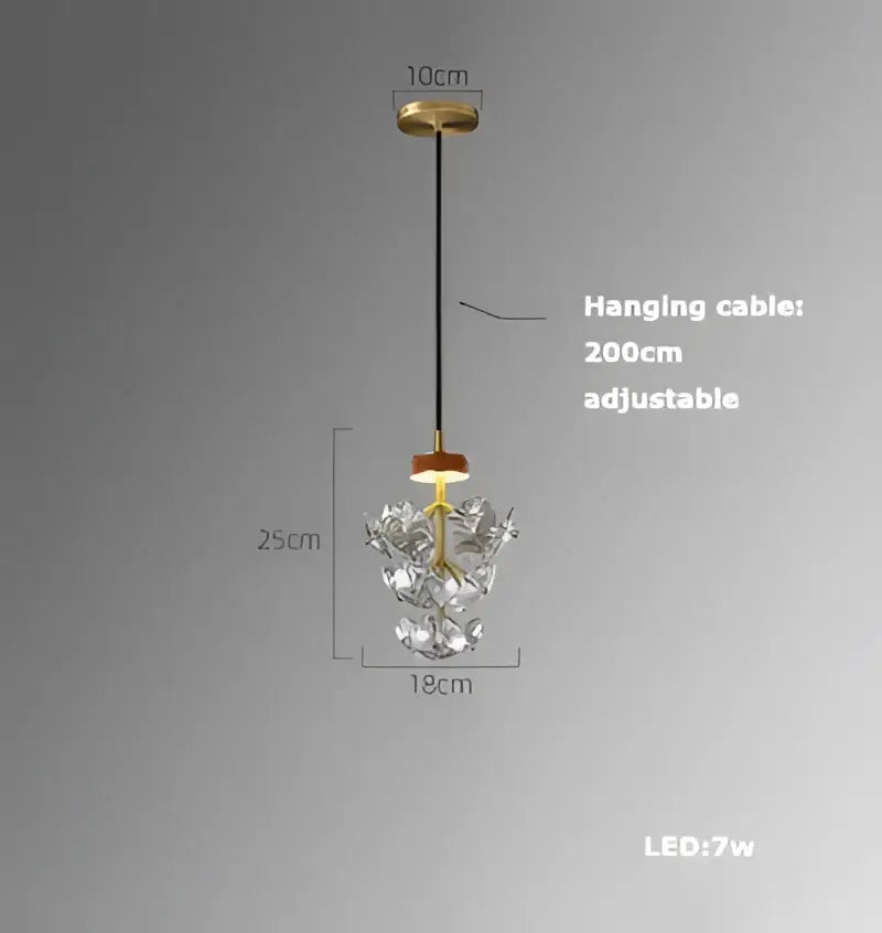 Woven Glass Pendant Light Art Deco Brass Dining Room
