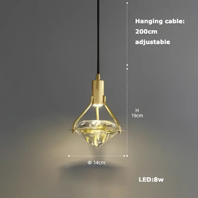 Woven Glass Pendant Light Art Deco Brass Dining Room