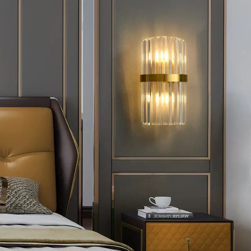 Wall Sconce Art Deco Gold Bedroom Light