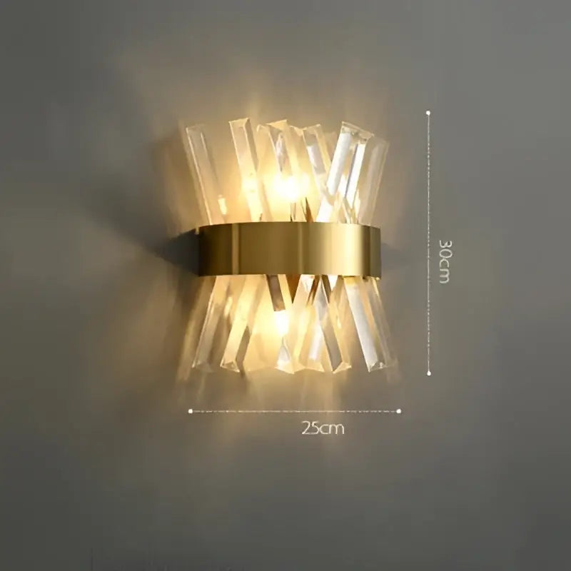 Wall Sconce Art Deco Gold Bedroom Light