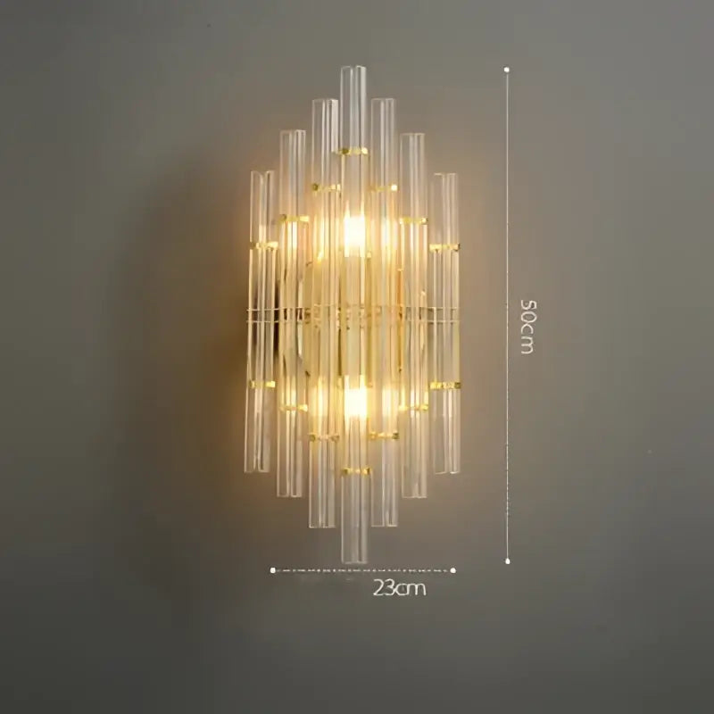 Wall Sconce Art Deco Gold Bedroom Light