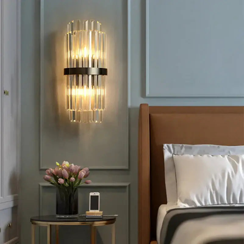 Wall Sconce Art Deco Gold Bedroom Light