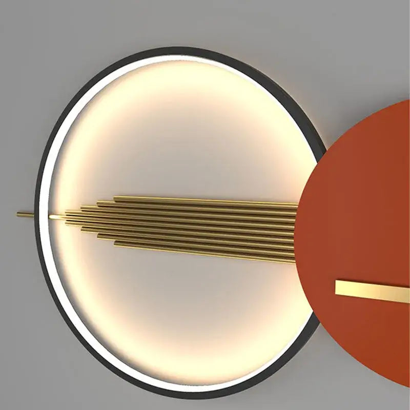 Wall Lamp Minimalist Orange White Bedroom Sconce
