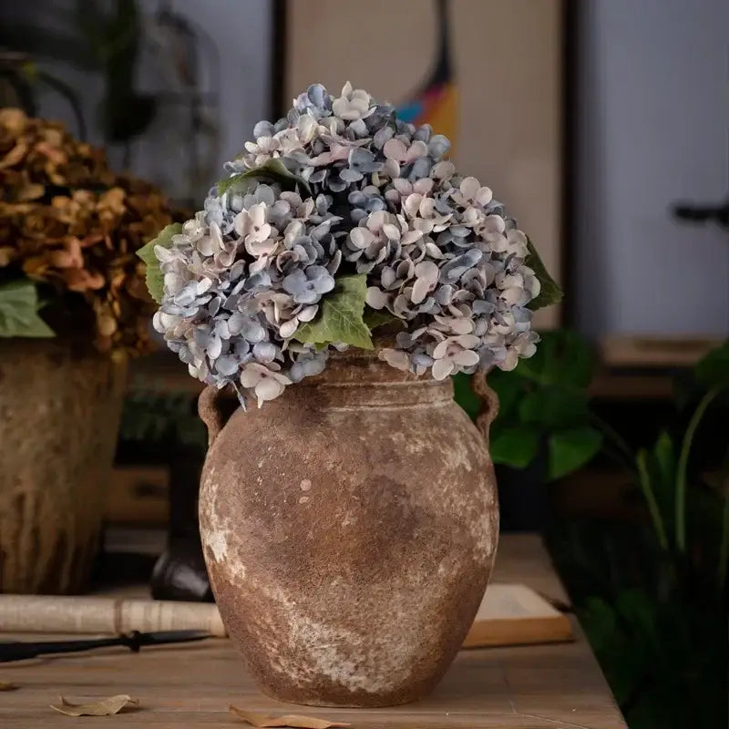 Silk Hydrangea Flower Arrangement