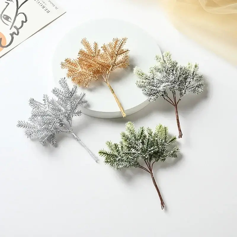 Gold Silver Pine Needles