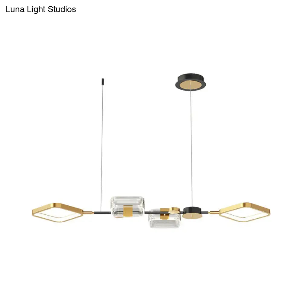 Gold Geometric Pendant Light