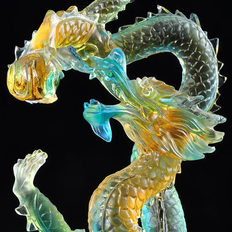 Colored Glaze Dragon Ornament