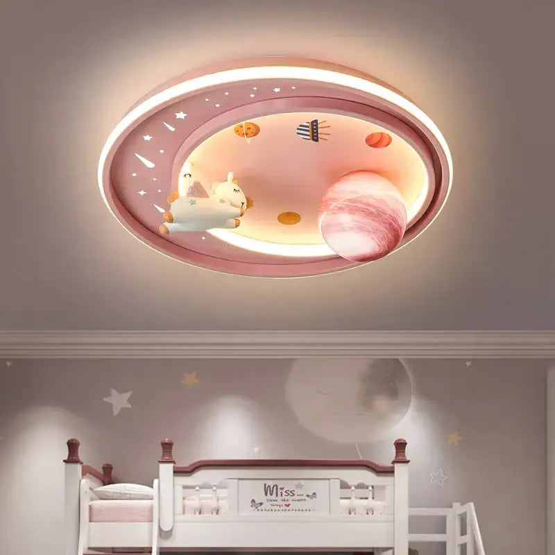 Astronaut Planet Ceiling Light
