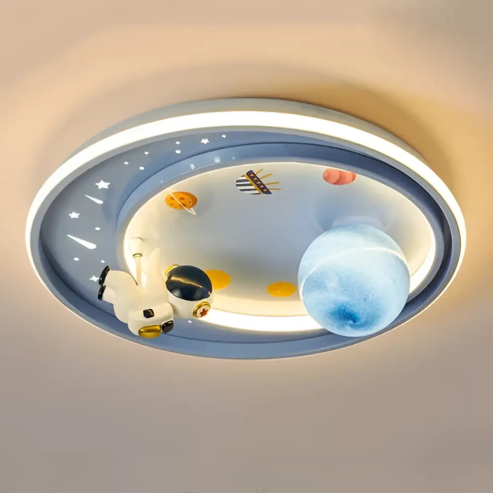 Astronaut Planet Ceiling Light