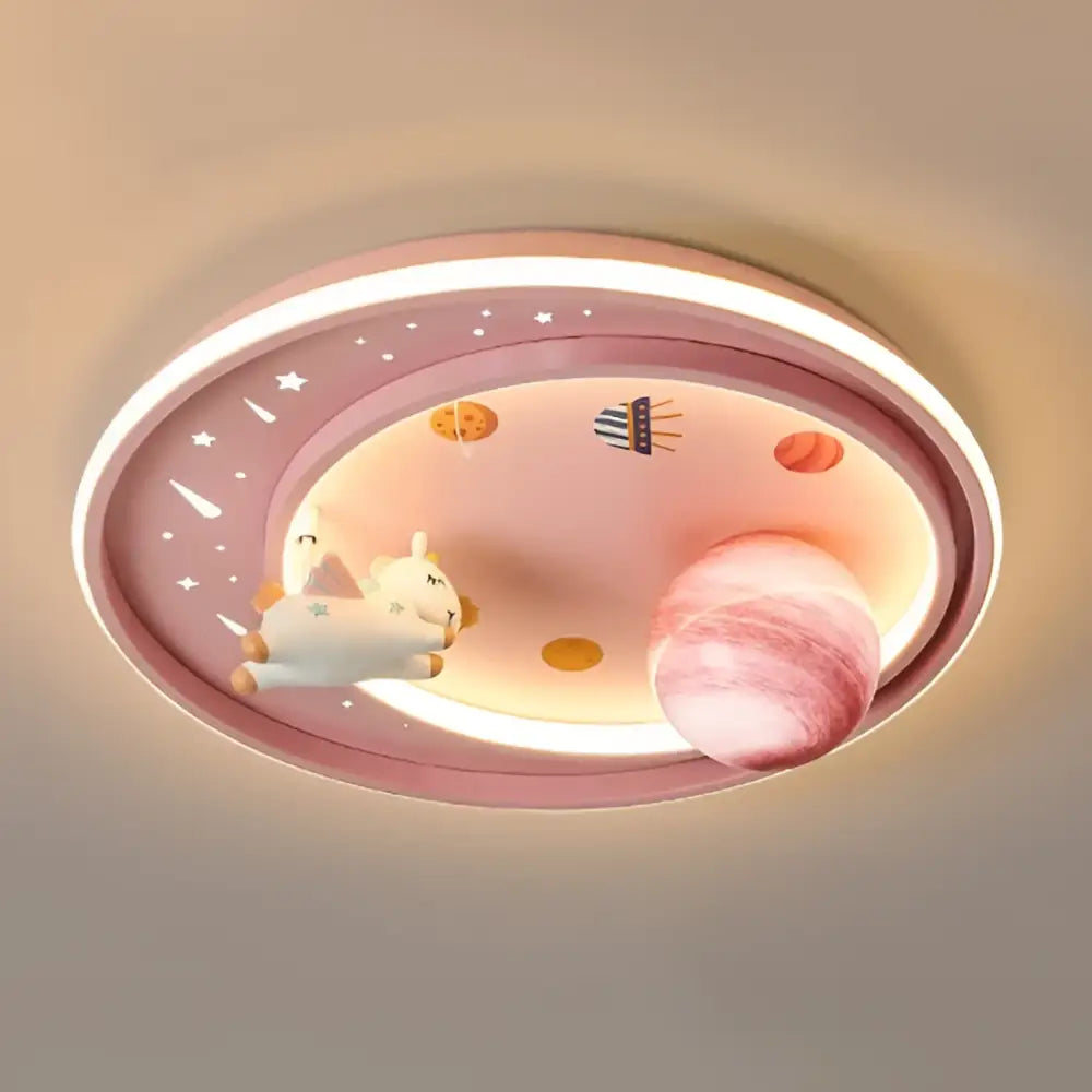 Astronaut Planet Ceiling Light