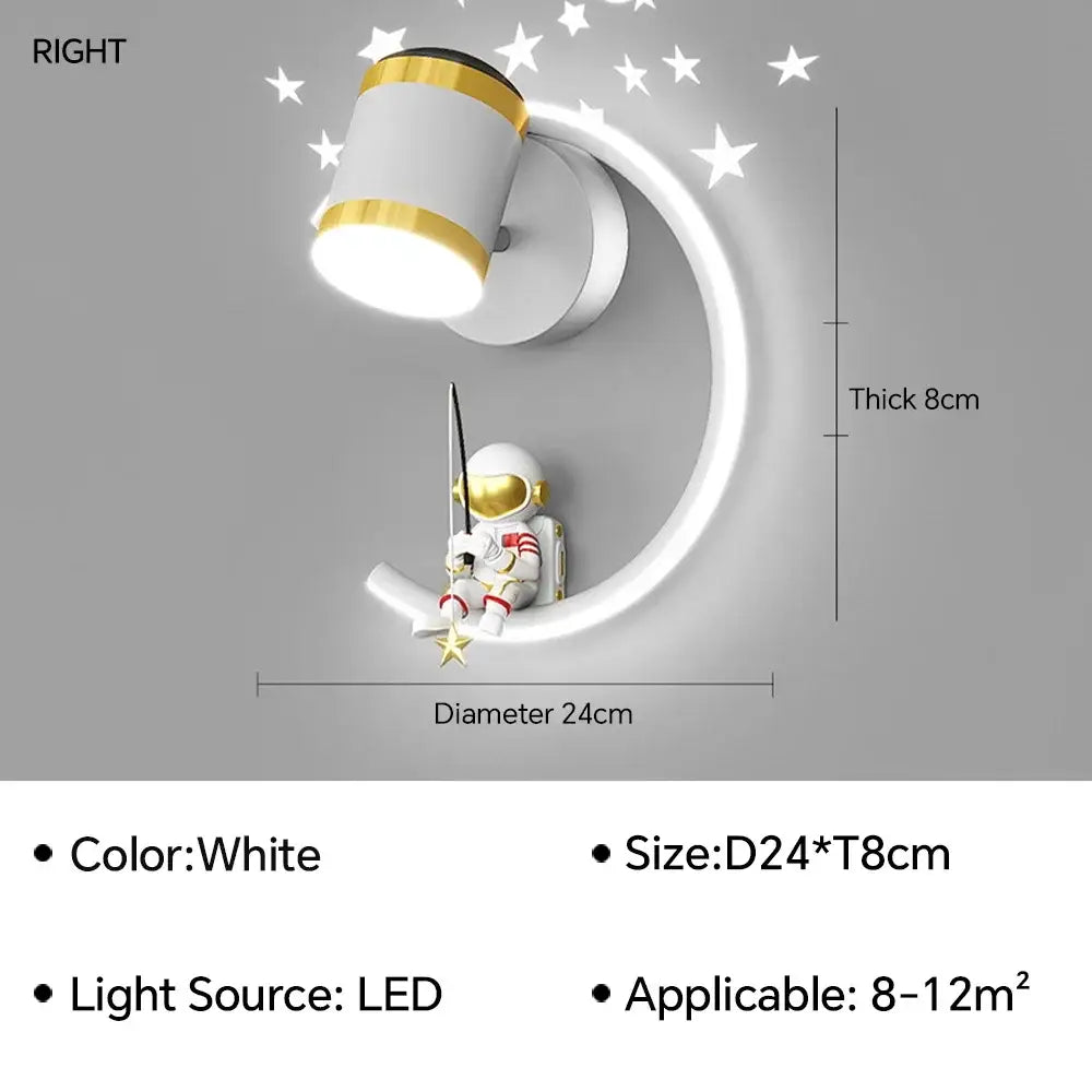 White Gold Wall Lamp