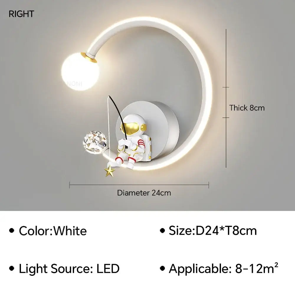 White Gold Wall Lamp