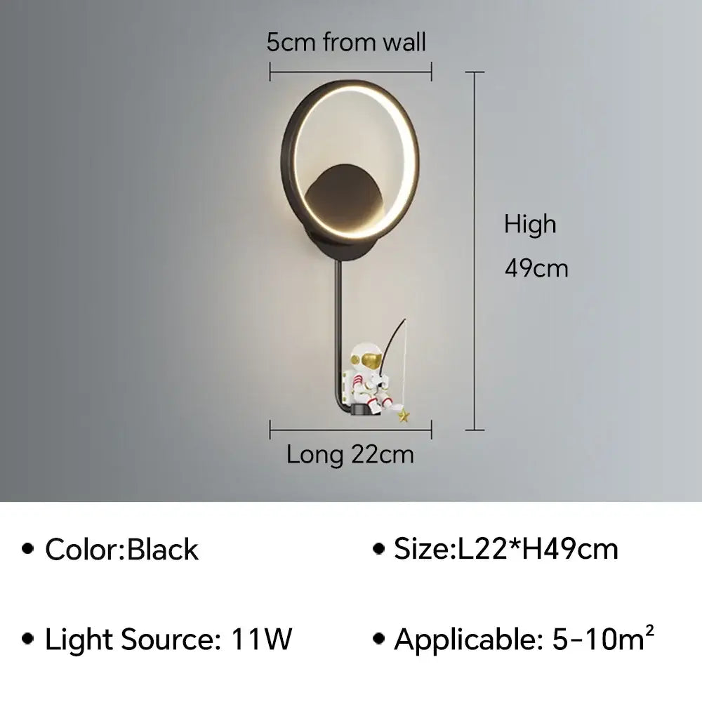 White Gold Wall Lamp